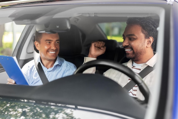 smiling car driving school instructor driver 380164 276571